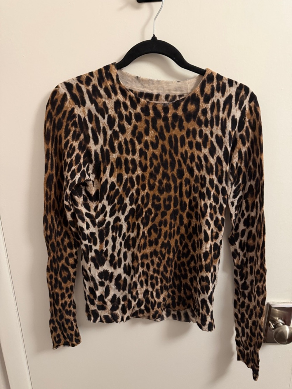 Zadig & Voltaire Leopard Print Long-Sleeve Top - Brown/Black/Cream